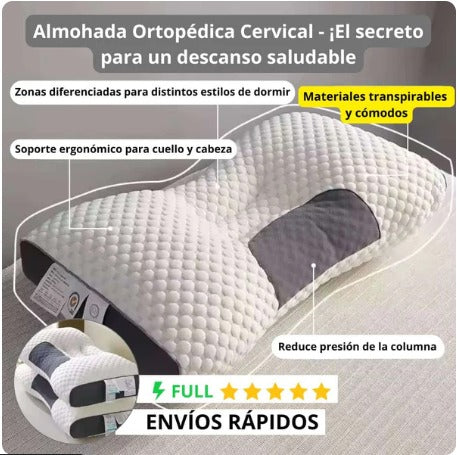 Almohada Enfriadora de Gel – Duerme Fresco y Despierta SIN Dolor Cervical ❄️🛌
