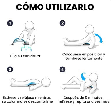 REPOX® CAMILLA LUMBAR ALIBIO DEL DOLOR DE ESPALDAS Y CORRIGE TU POSTURA CON SOLO 10 MIN DE USO AL DÍA