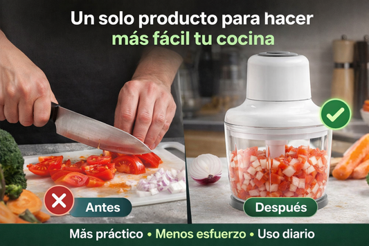 ¡Prepara tus alimentos en segundos sin cuchillo ni complicaciones! El picador que hace tu cocina más rápida, limpia y práctica!