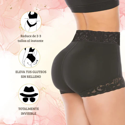 "¡Tu Cuerpo de Ensueño en 1 Minuto! Short Faja que Reduce 2 Tallas y Levanta Glúteos Al Instante"