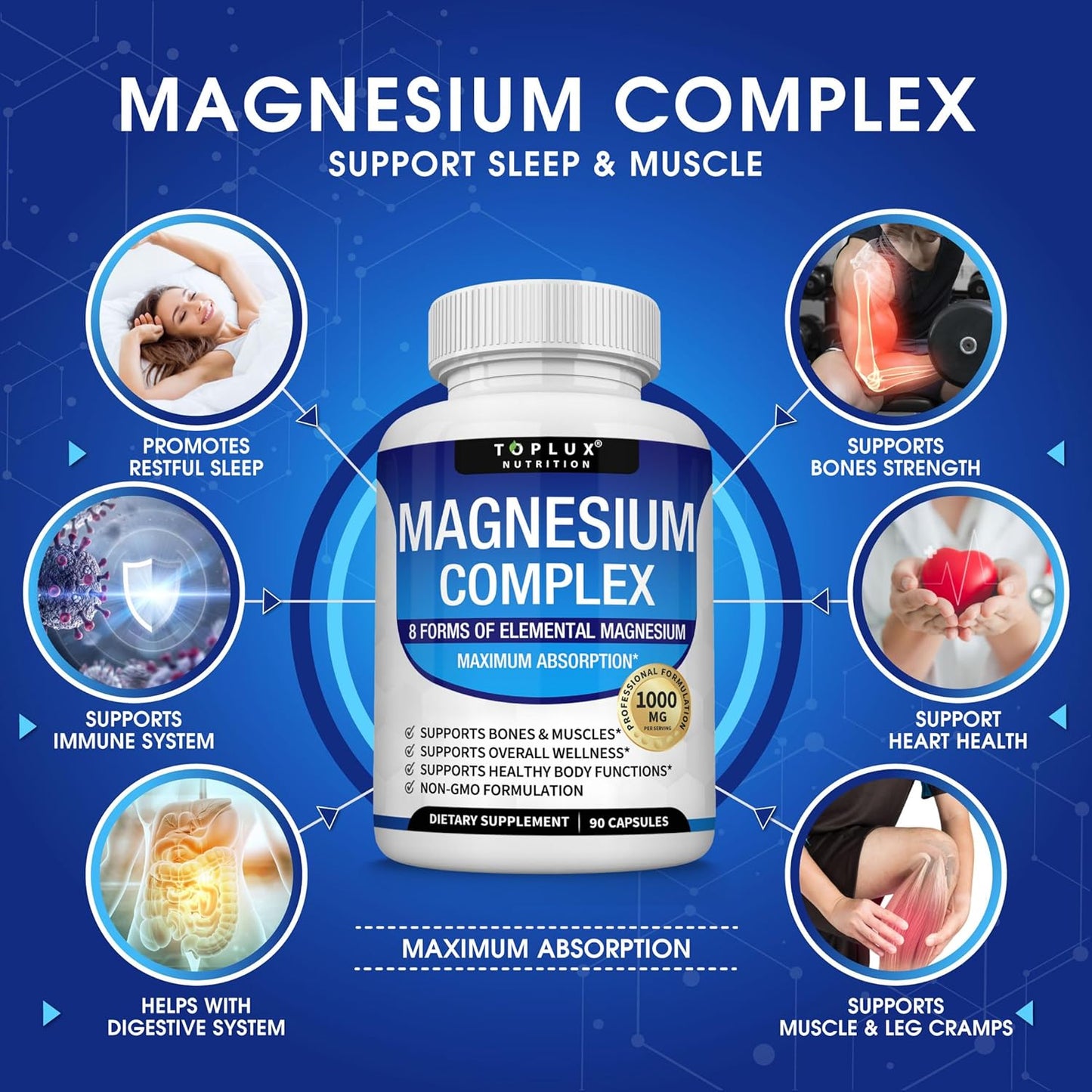 ¡Energía de Verdad! Magnesium Complex - Disfruta Tus Días con Pilas Recargadas y Sin Ese Cansancio Que Te Aplasta.