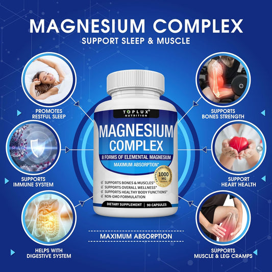 ¡Energía de Verdad! Magnesium Complex - Disfruta Tus Días con Pilas Recargadas y Sin Ese Cansancio Que Te Aplasta.